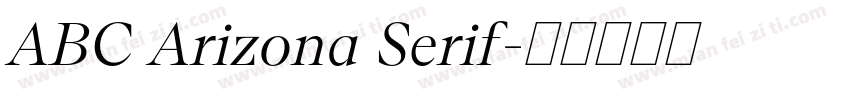 ABC Arizona Serif字体转换